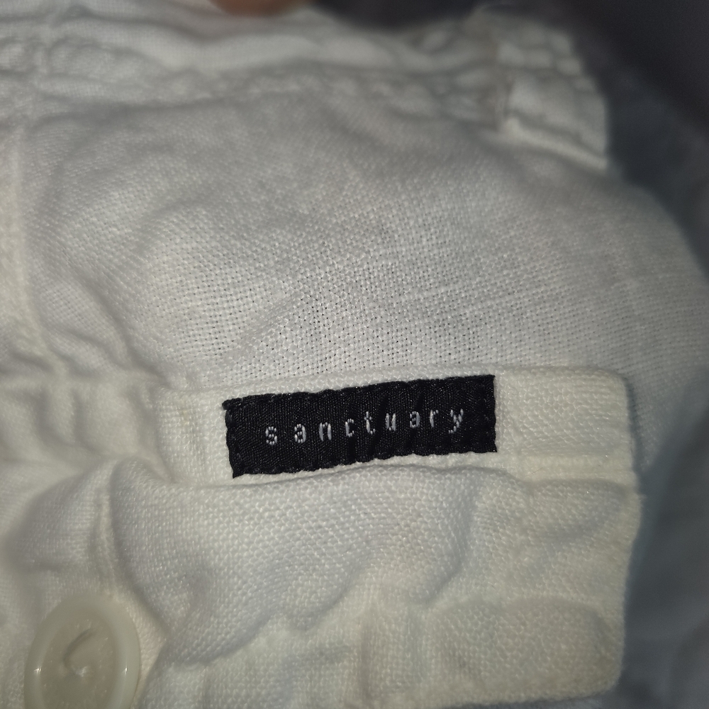Sanctuary Clothing White Linen Drawstring Pants – Women’s Size 28 - Picture 9 of 15